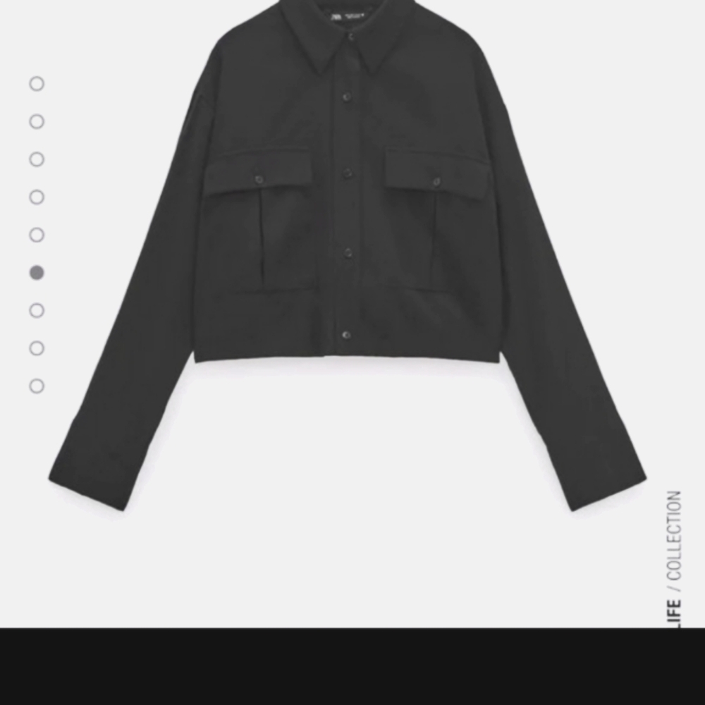 ZARA Cropped Dress Shirt XXL - Picture 3 of 5
